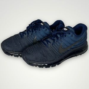 Nike Air Max 2017 Binary Blue Obsidian Black Shoes 849559 405 Men's Sz 8.5 NEW